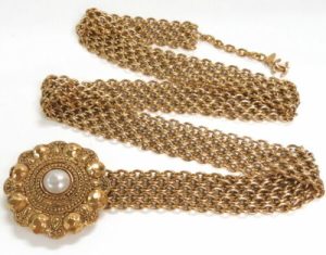 Chanel Gold Belt