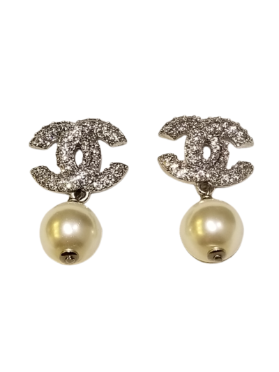 Chanel Earrings - pearl drop