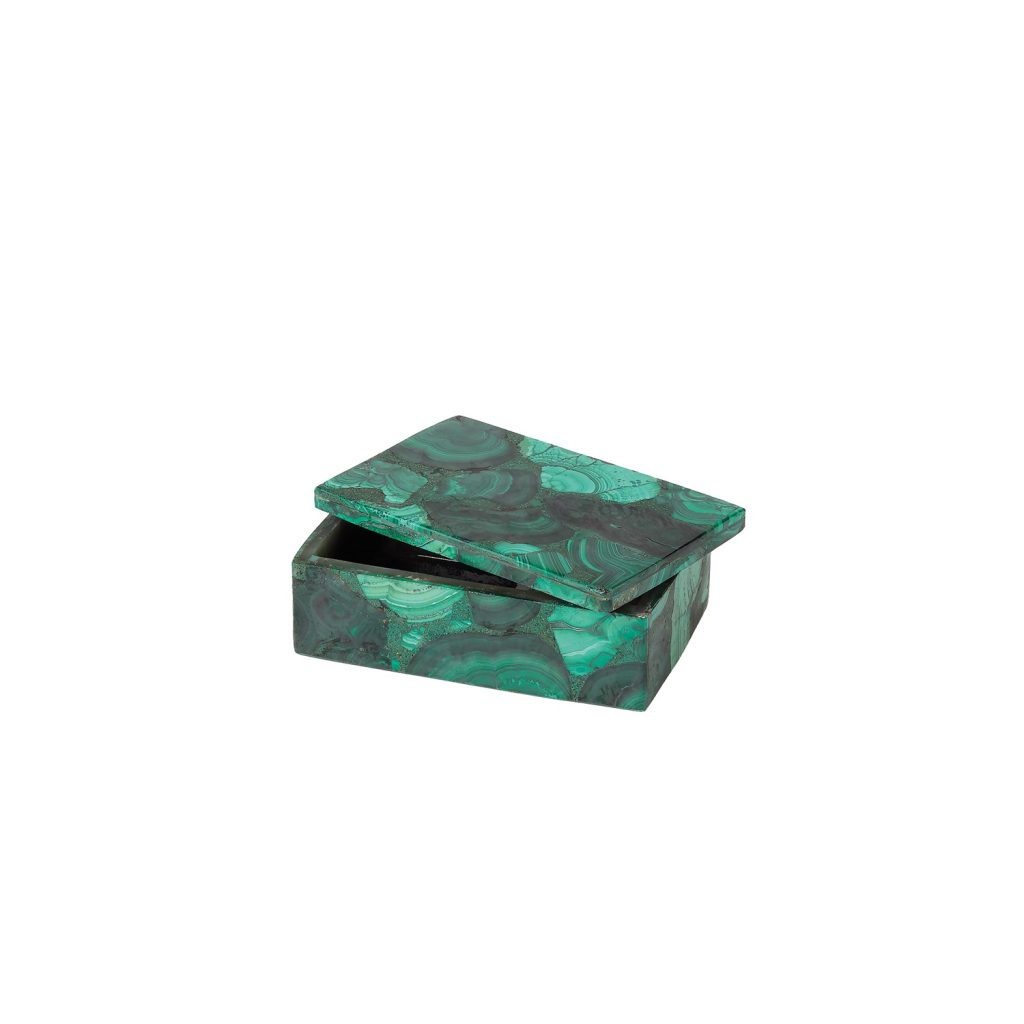 Malachite Jewel and Momento Box -Small