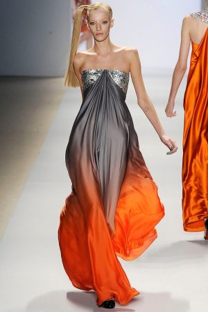 Naeem Khan Runway Ombre Dress