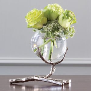 Nickel One Branch Vase