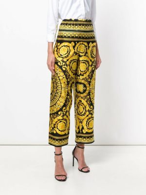 Versace Baroque Silk Pants