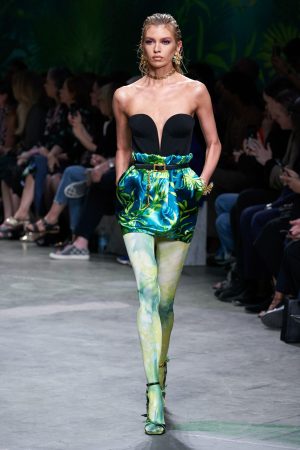 Versace Runway Jungle Mini Skirt