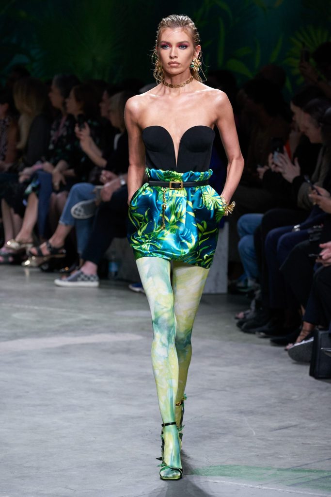 Versace Runway Jungle Mini Skirt
