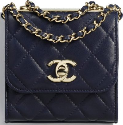 CHANEL Lambskin Quilted Mini Trendy CC Chain Bag main