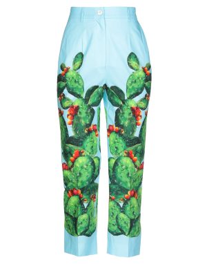 Dolce Gabbana Blue Cactus Pants