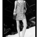 Chanel Grained Lambskin Black Bag Clutch with Chain Runway Piece